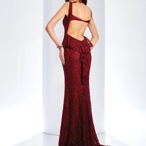 slim fit dress slacks Lace 3/4 Flare Sleeves Ankle Length Customized Wedding Dress main image 1